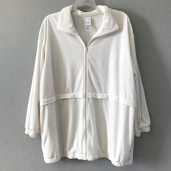 Winter White Long Velour Parka - Picture 8 of 13